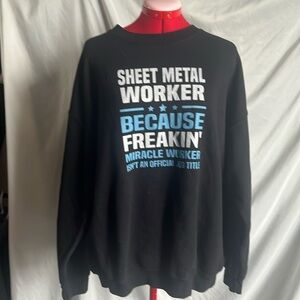 XL20 Gildan sheet metal workers crewneck